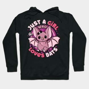 Just A Girl Who Loves Bats - Anime Kawaii Bat Hoodie